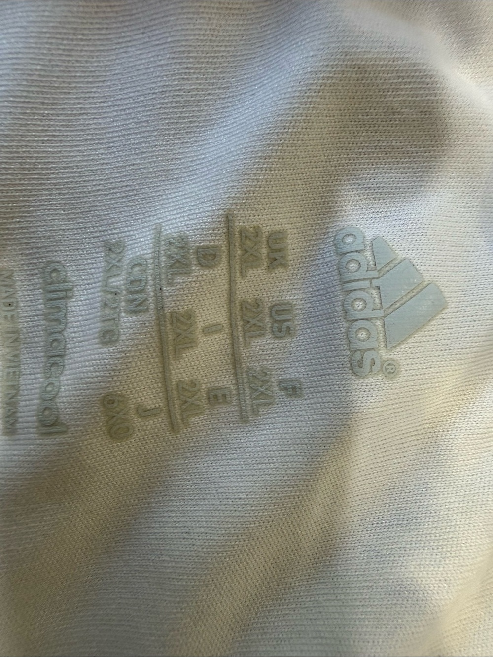 adidas Real Madrid White Home Jersey with Orange Trim - Picture 4 of 5